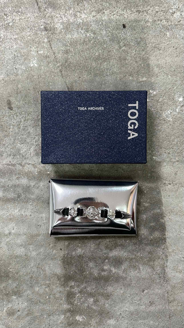 Toga Archives Silver Leather Wallet