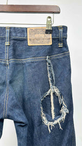 Nemeth Distressed Button-Up Jeans