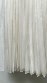 Junya Watanabe Denim Layered Pleated Long Skirt