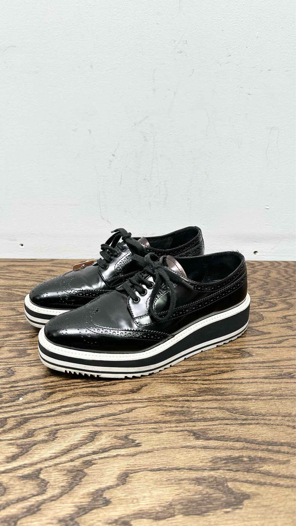 PRADA Platform Wing-Chip Shoes