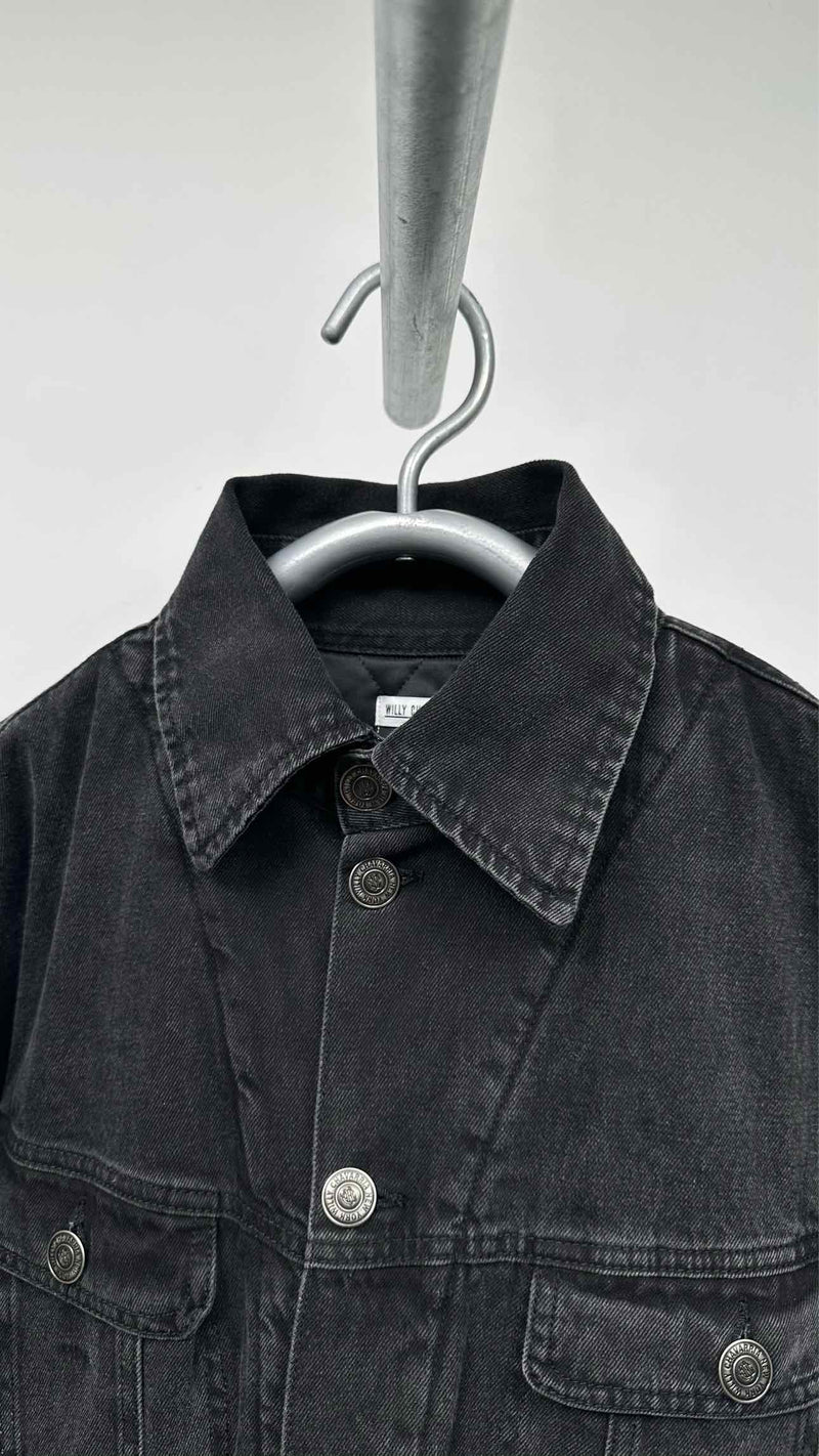 Willy Chavarria Oversize Quilted Lining Denim Jacket