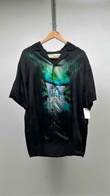 Off-White S/S Printed Satin Shirt