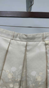 Lena Lumelsky Jacquard Back-Skirt Shorts