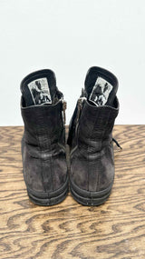 Rick Owens Agstreat Sole Leather High Sneakers