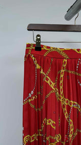 Balenciaga Printed Pleated Skirt