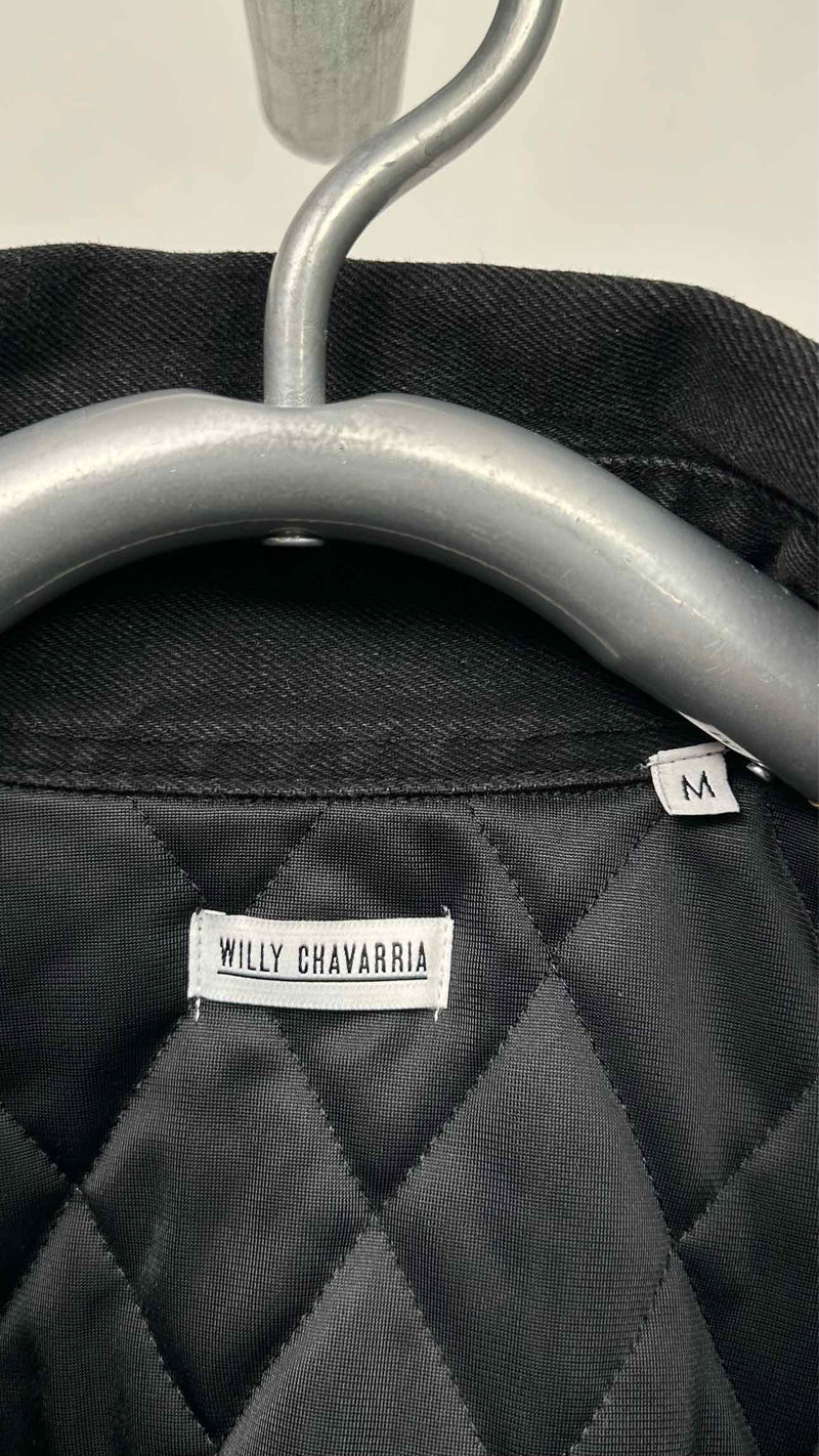 Willy Chavarria Oversize Quilted Lining Denim Jacket
