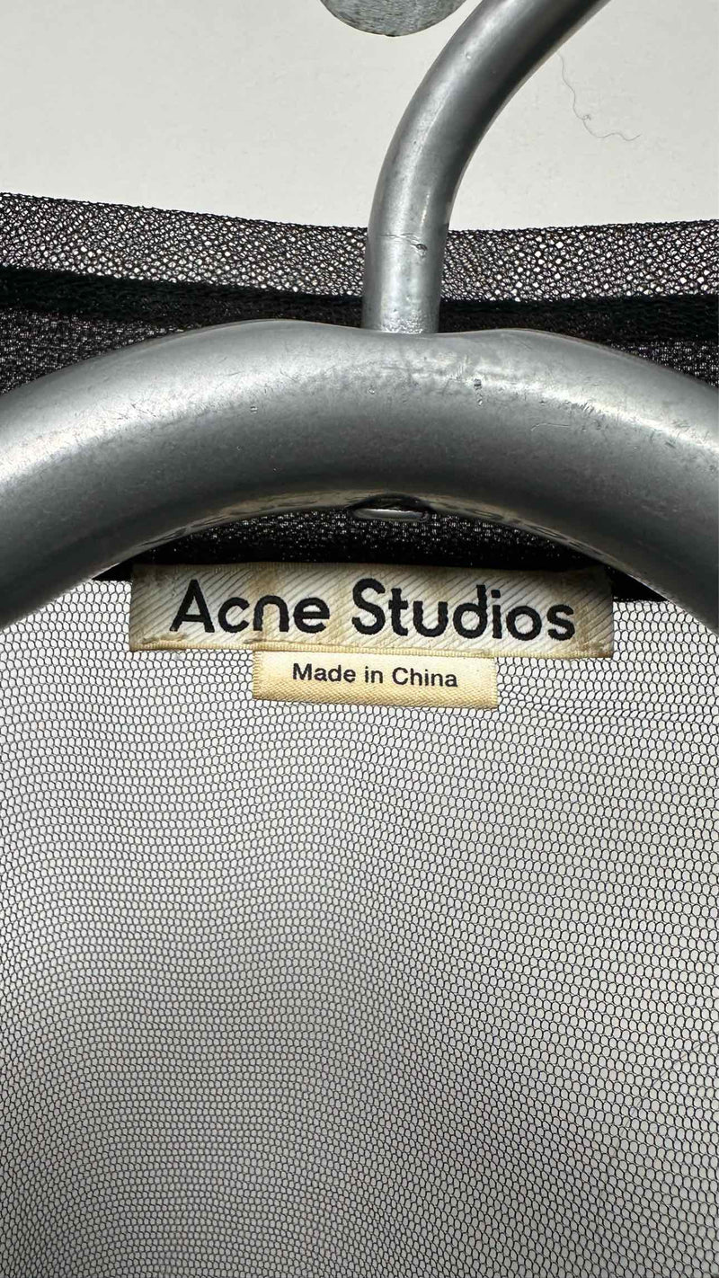 Acne Studios S/S Embroidered Mesh Shirt