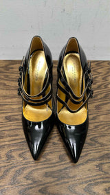 Bottega Veneta Fine Leather 3 Straps Heels