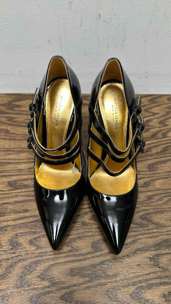 Bottega Veneta Fine Leather 3 Straps Heels
