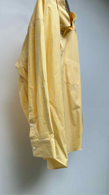 Balenciaga Back Logo Printed Oversized Stripe Shirt