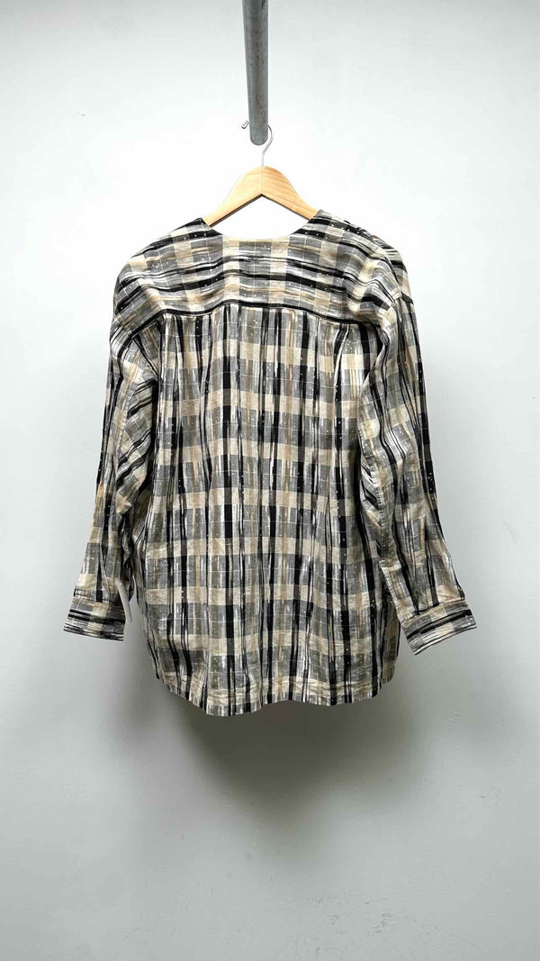 Issey Miyake Men L/S Check Top