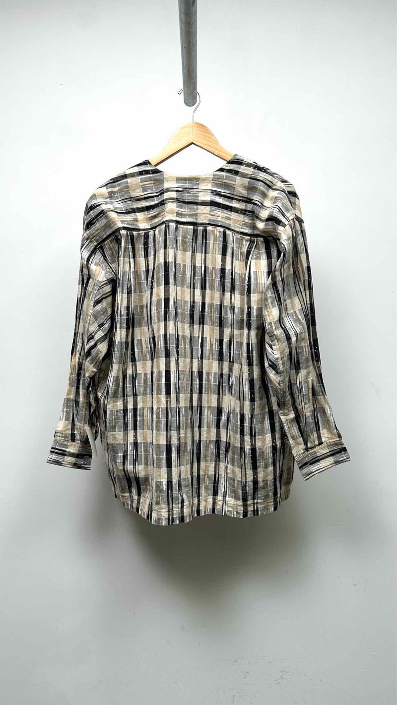 Issey Miyake Men L/S Check Top