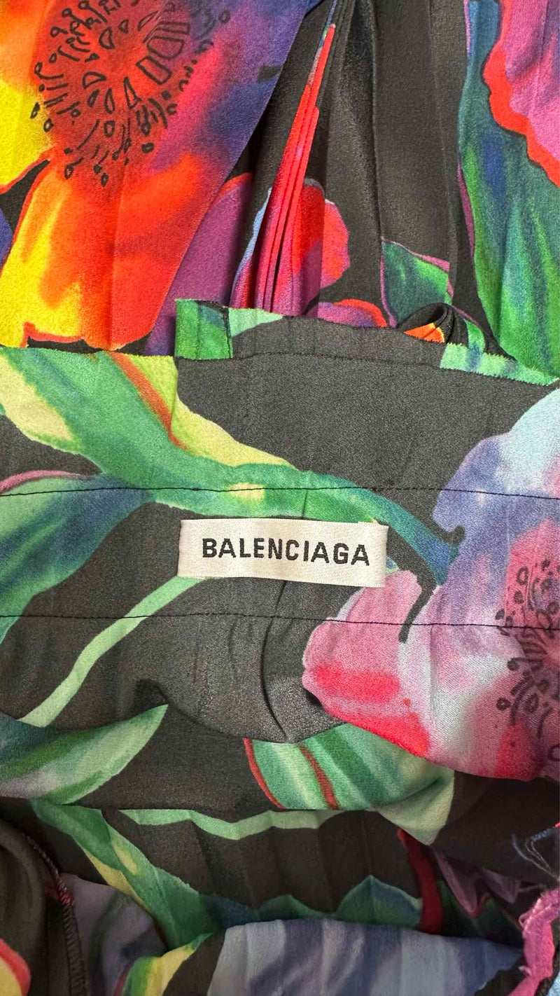 Balansa Mid-length Pleated Floral Skirt