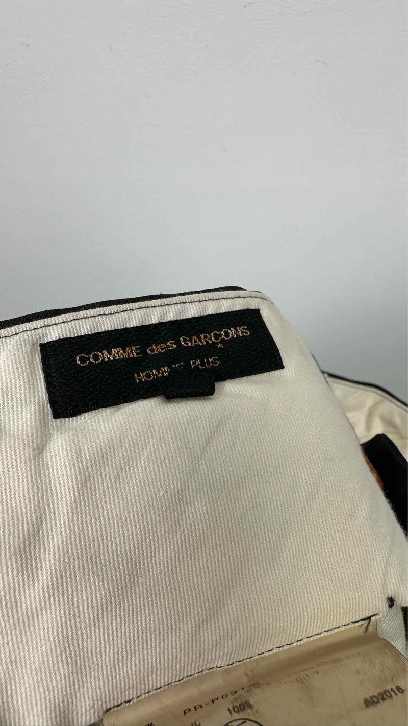 Comme Des Garcons Homme Plus Stripe Jacquard Armer Cropped Pants