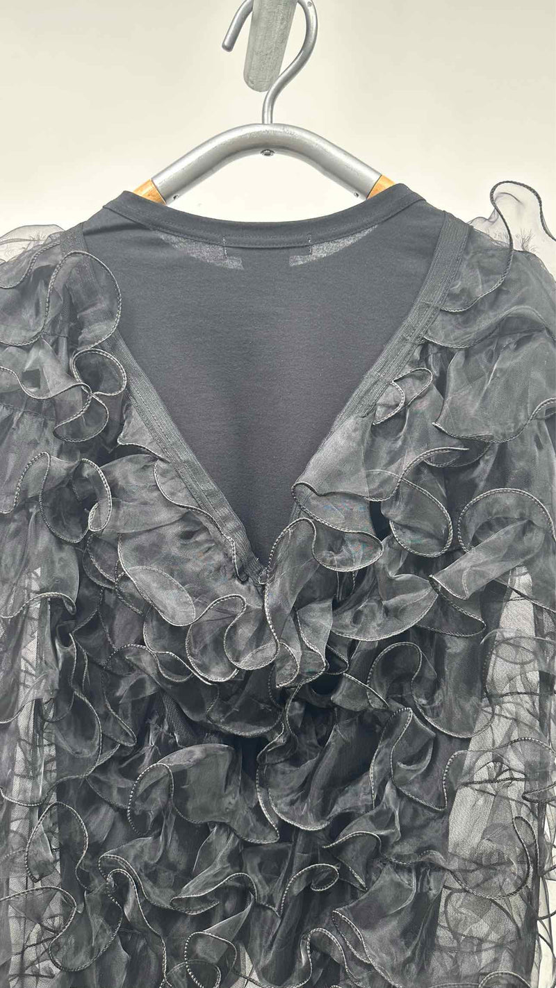 Comme Des Garcons S/S Mesh Tiered Layered Top