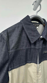 Comme Des Garcons Homme Plus Zip-up Denim Hybrid Jacket