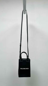 Balenciaga Leather Logo Shoulder Bag