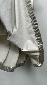 Comme Des Garcons Faux-Leather Pleated Wide Skirt