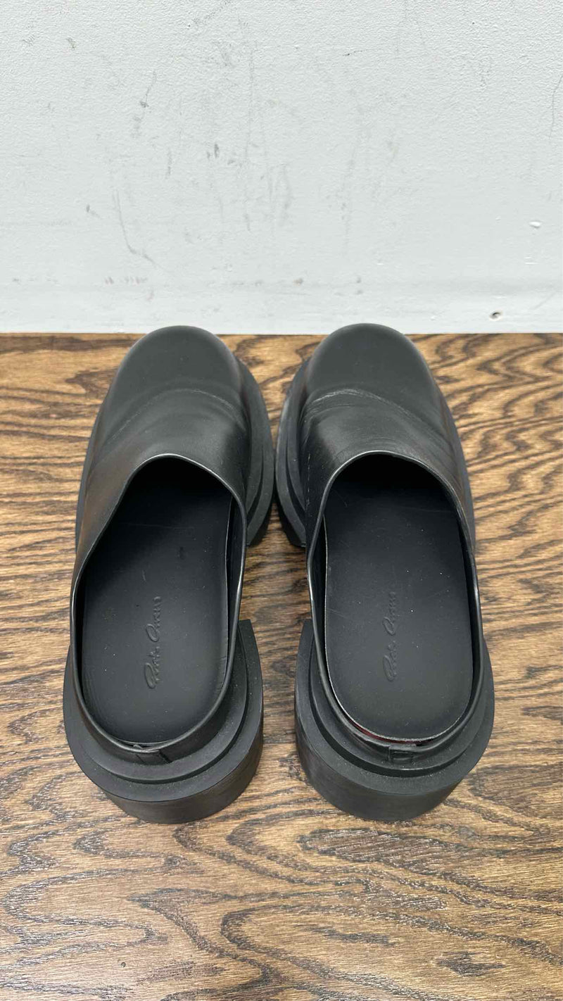 Rick Owens Bogun Leather Mules