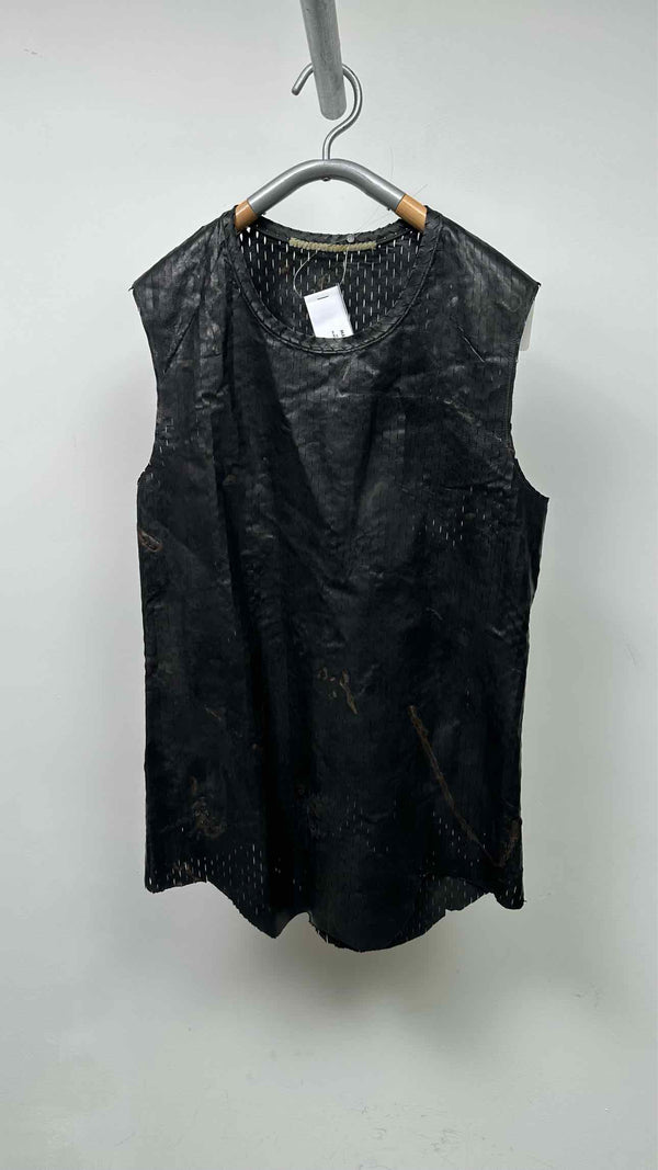 Carol Christian Poell Perforated-leather Object-dye Vest