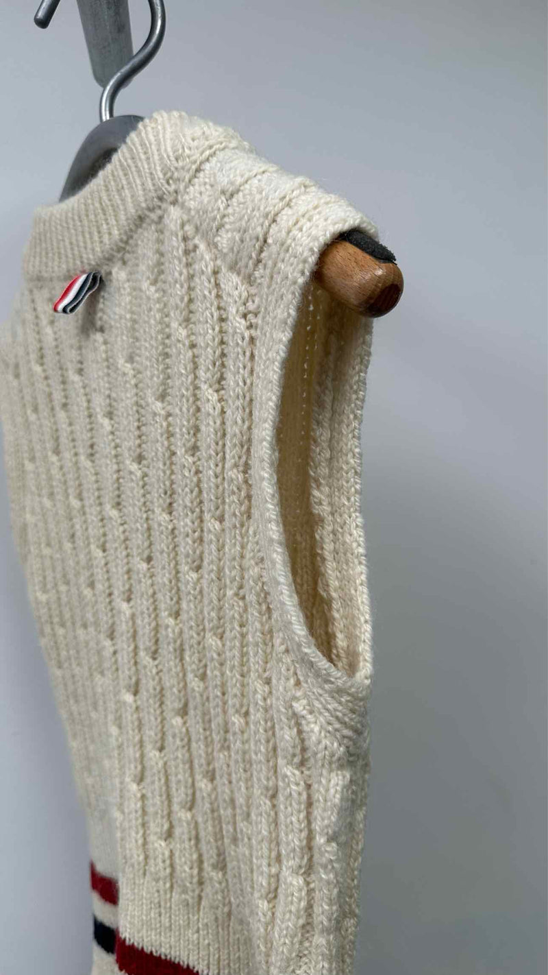 Thom Browne Cable Knit Vest