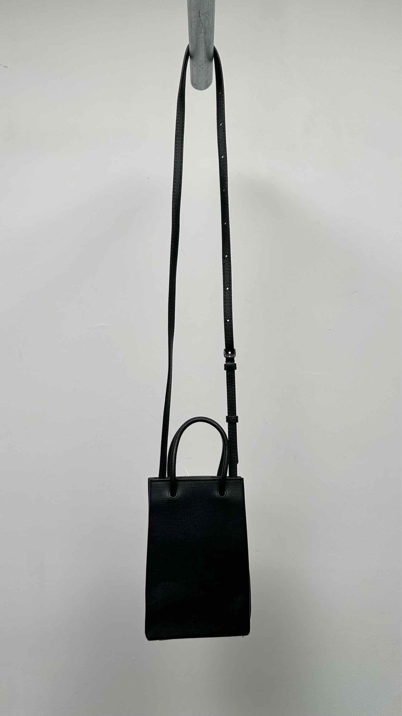Balenciaga Leather Logo Shoulder Bag