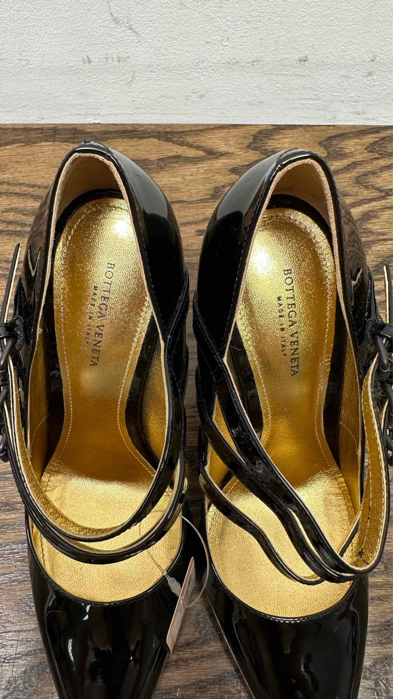 Bottega Veneta Fine Leather 3 Straps Heels