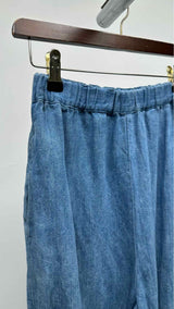 Junya Watanabe Denim Drop-crotch Cropped Easy Denim Pants