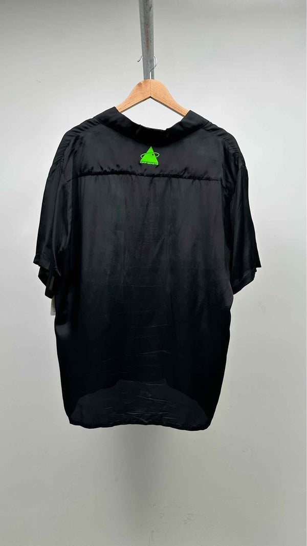 Off-White S/S Printed Satin Shirt