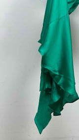 Acne Studios L/S Asymmetrical Cut Out Silk Dress