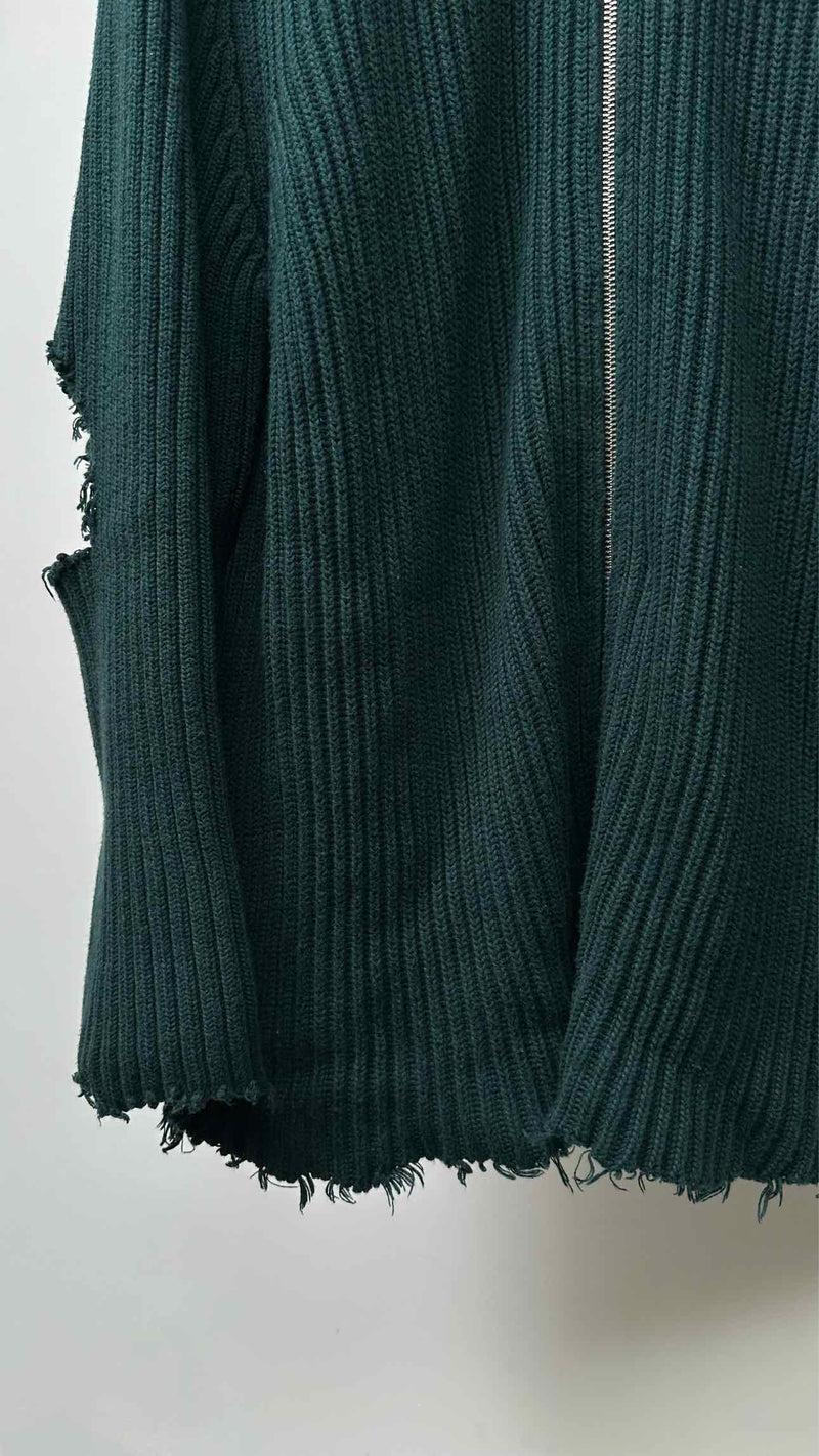 MM6 Distressed Rib Drivers Sweater