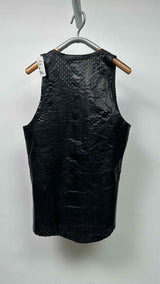 Carol Christian Poell Perforated-leather Object-dye Vest