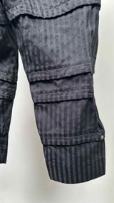Comme Des Garcons Homme Plus Stripe Jacquard Armer Cropped Pants