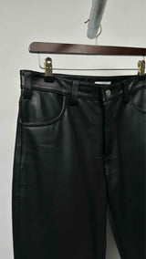Sandro Leather Flare Pants