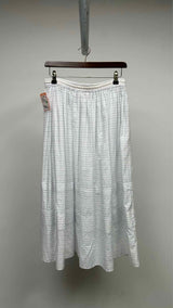 Wright + Doyle Border Wide Easy Long Skirt