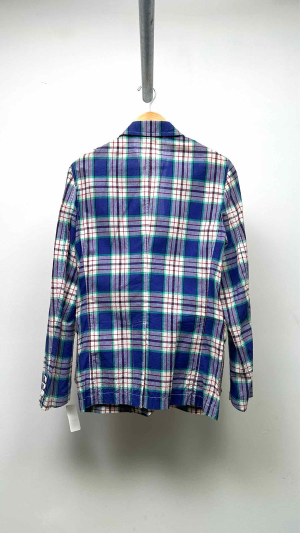 Comme Des Garcons Homme Plus Plaid Knit-patchwork Jacket