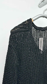 Rick Owens Oversized Loose-Knit Sweater