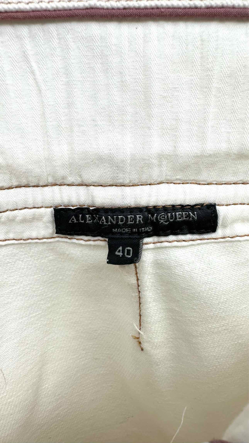 Alexander McQueen High-waisted Drawstring Wide Cargo Pants