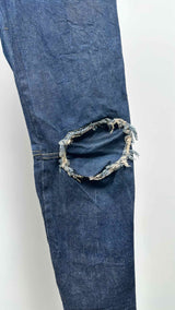 Nemeth Distressed Button-Up Jeans