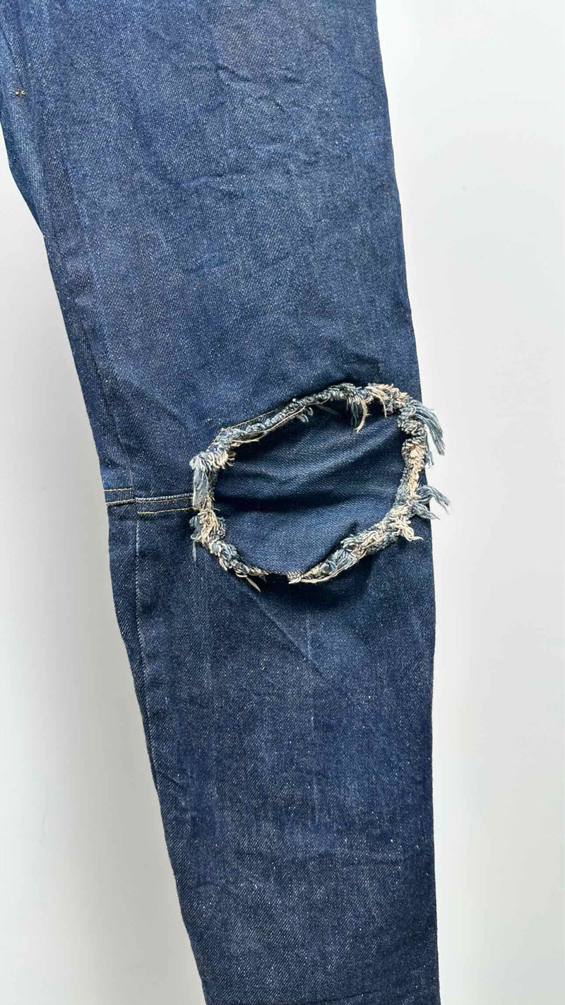 Nemeth Distressed Button-Up Jeans