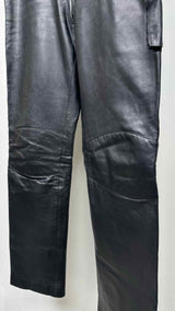 Fendi Drawsring Leather Cargo Pants