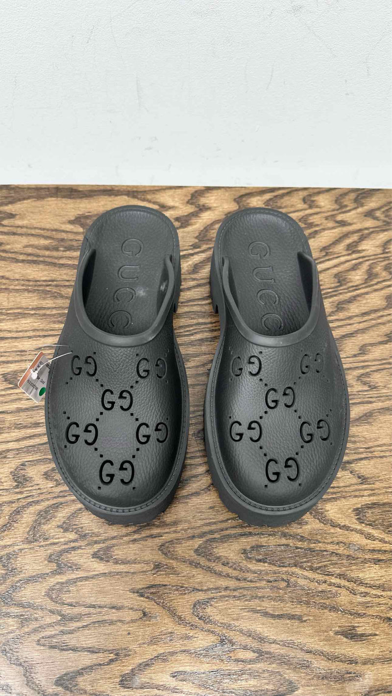 Gucci GG Monogram Perforated Elea Sandals
