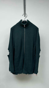 MM6 Distressed Rib Drivers Sweater
