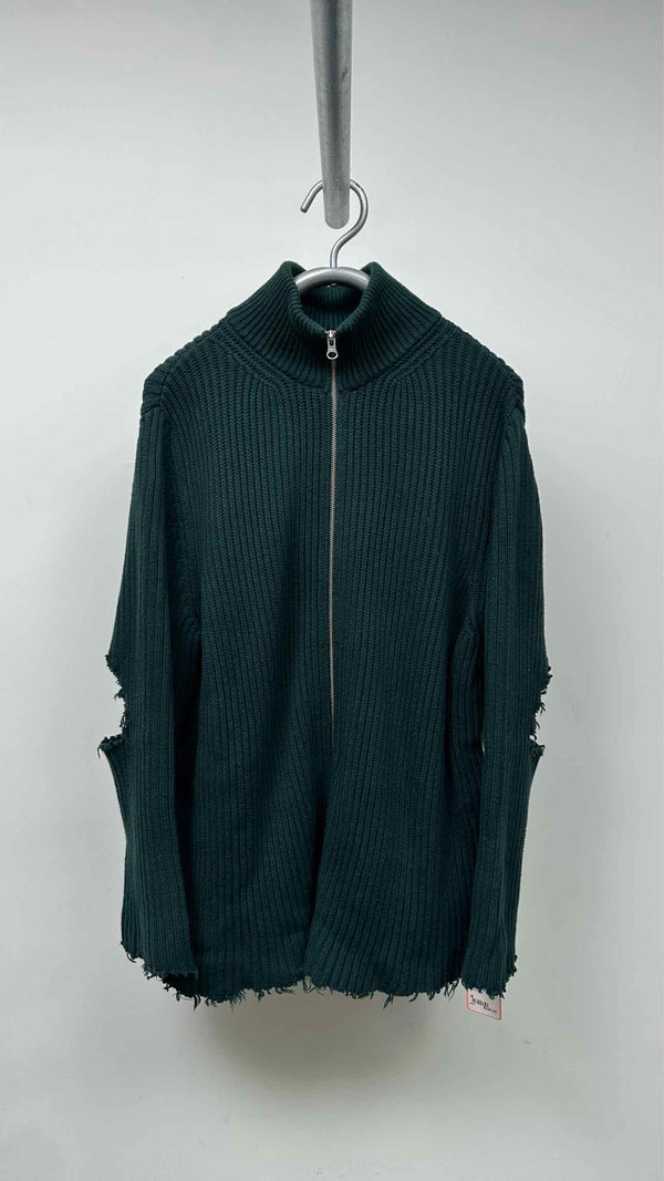 MM6 Distressed Rib Drivers Sweater