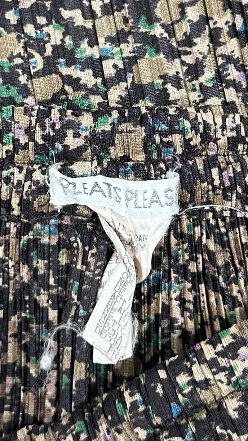 Pleats Please Camo Printed Pleated Easy Pants