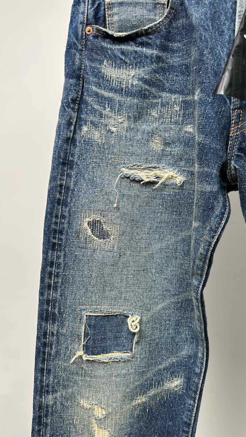 eYe Junya Watanabe Man X New Manual Distressed Patched Jeans