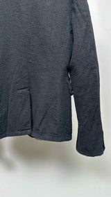 Black Comme Des Garçons Faux-Fur Wool Jacket