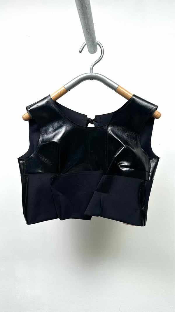 Comme Des Garcons N/S Back-open Folded Cropped Top