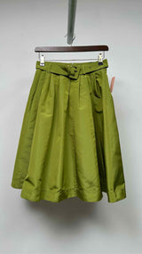 PRADA Pleated Belted Wide Skirt