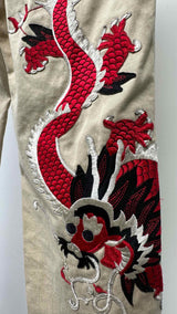 Gucci Dragon-patched Pants